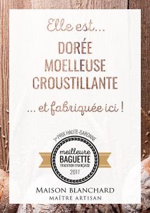 affiche promotionnelle print baguette tradition française