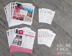 globecréa logo design flyer print businer card carte de visite agence de communication