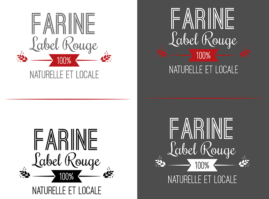 conception graphique création logo design graphisme logo label rouge qualité farine