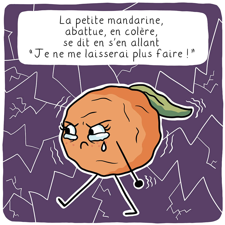 BD La petite mandarine, bande dessinée sur le burn out par marie Roumégoux | Gib (illustratrice à Toulouse)