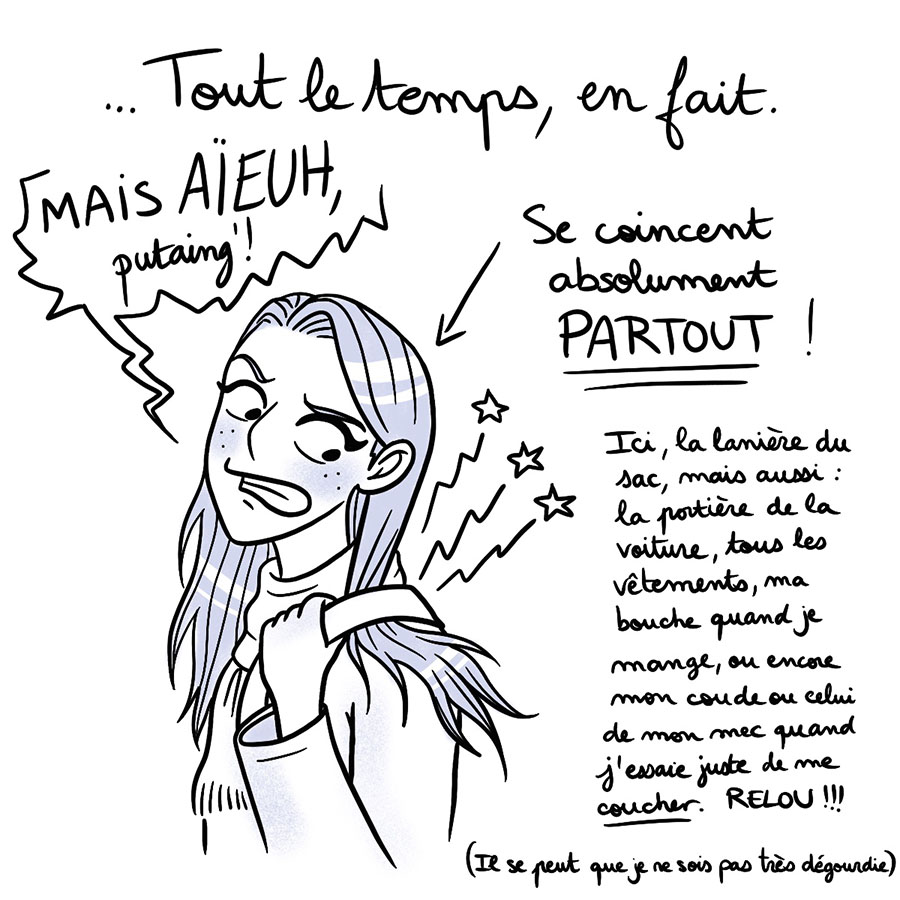 Bande dessinée humour illustratrice Toulouse Marie Roumégoux Gib - Considérations capillaires